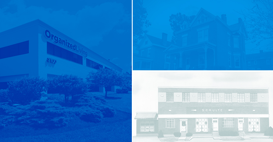 Collage of Organized Living over the years