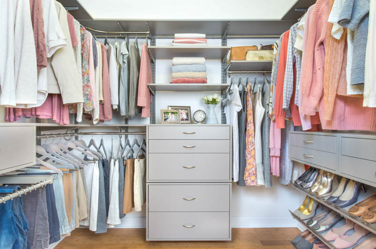 freedomRail in Century Gray Adjustable Shelving and Accessories