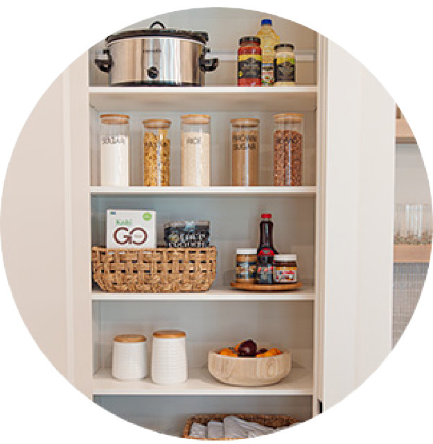 White VUE pantry  closet by Organized Living.