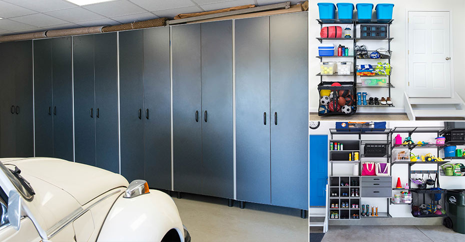 College of three garages using freedomRail.