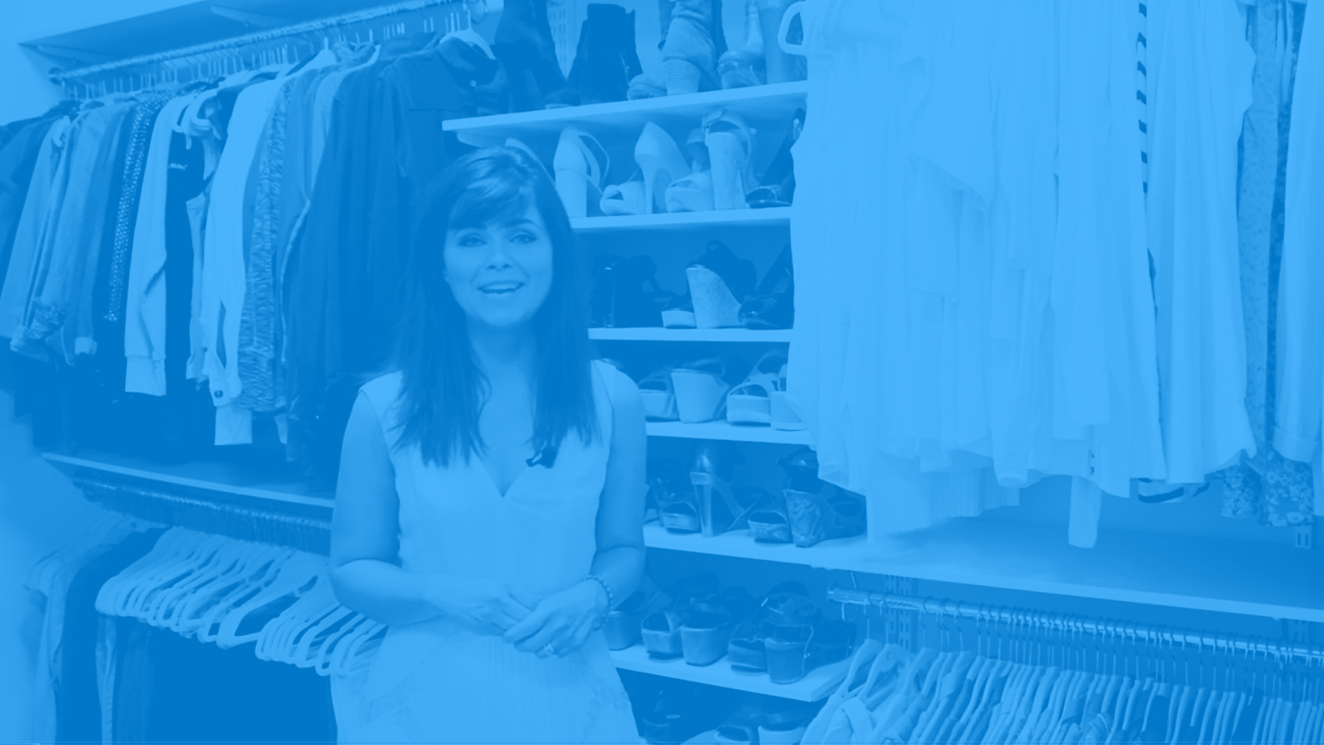 freedomRail closet in White with Professional Organizer Amanda LaBlanc