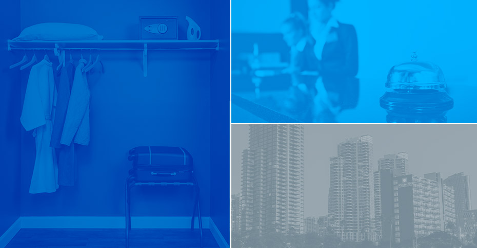 Hospitality Collage of closet, building and customer service reps.
