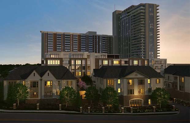 Senior living high-rise, Kingsboro at Lenbrook.